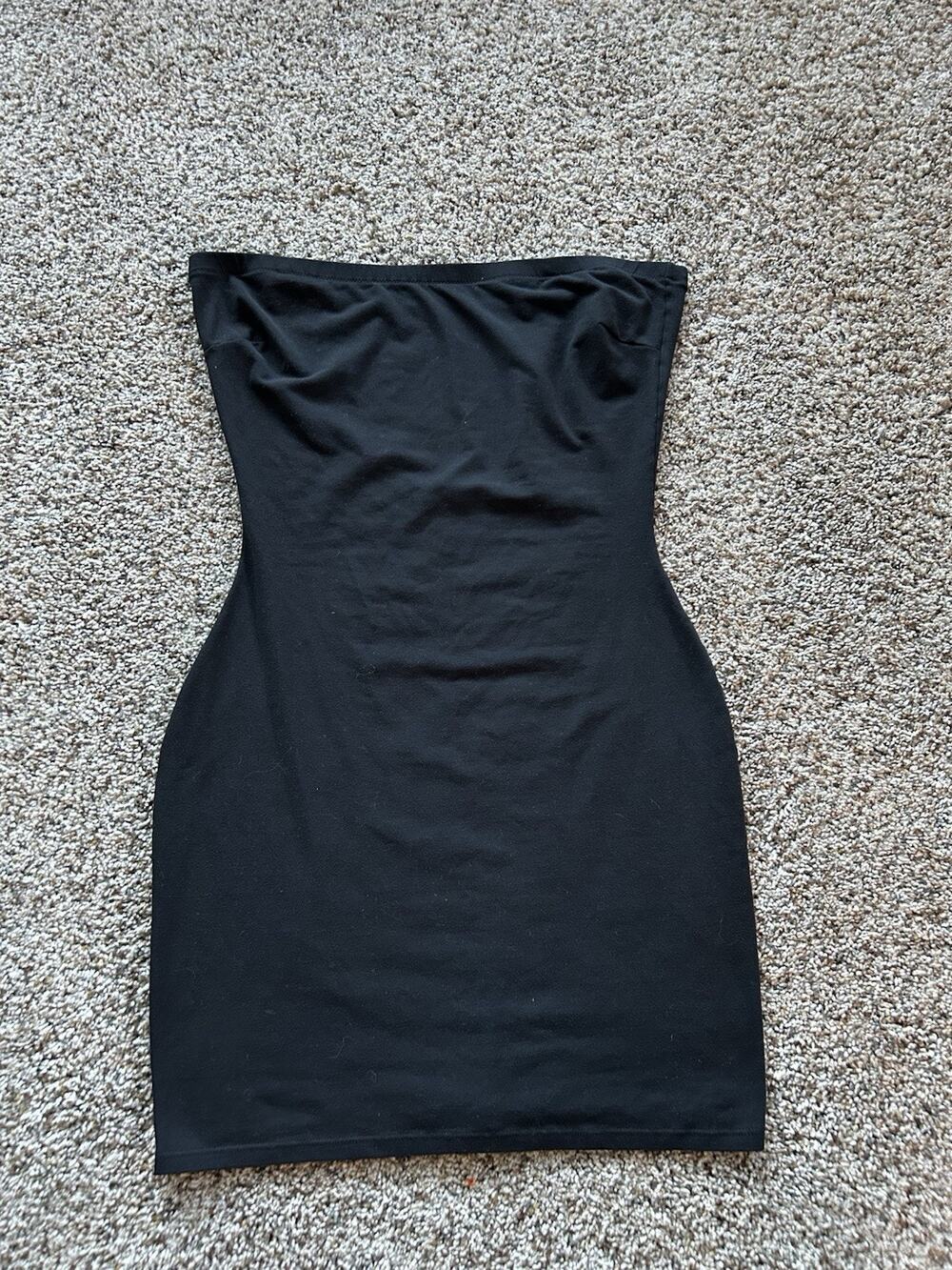 Spanx Assets size L Red Hot Label Sleek Slimmers Full Slip Strapless BLACK F26
